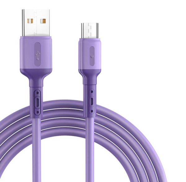 3A Liquid Silicone Micro USB Type C Cable Mobile Phone Charger Fast Charging USB Data Cord Charge - Image 5