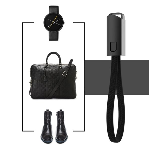 Portable Keychain USB Data cable for iPhone Micro USB Type C Fast Charging Mobile Phone Charger Cable for Samsung Galaxy Xiaomi - Image 6