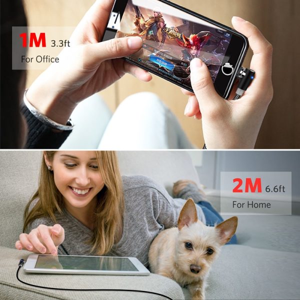 2m Magnetic Cable Micro USB Type C Adapter Charger Fast Charging For Magnet  Cord - Image 6