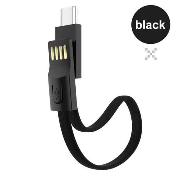 Portable Keychain USB Data cable for iPhone Micro USB Type C Fast Charging Mobile Phone Charger Cable for Samsung Galaxy Xiaomi - Image 7
