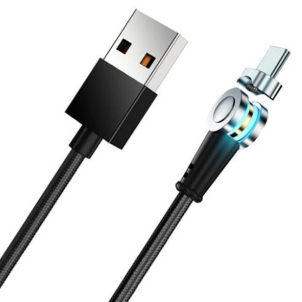 Rotate 180 degree Magnetic USB Cable 5A Fast Charging USB C Charger Micro USB Type c Cable For Xiaomi mi Huawei - Image 8