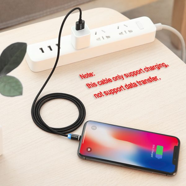 FLOVEME 1M Magnetic Charge Cable , Micro USB Cable For iPhone XR XS Max X Magnet Charger USB Type C Cable LED Charging Wire Cord - Image 6
