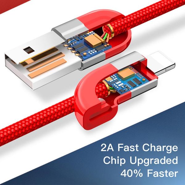 Baseus Couple Magnetic USB Cable For iPhone X 8 7  iPad Air Mini Fast Data Sync Charging Charger For iPhone - Image 3