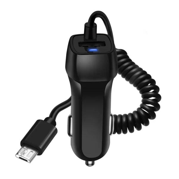 Car Charger With USB Cable Mobile Phone Charger For iphone 11 7 Samsung S10 Xiaomi Micro USB Type C Cable Fast Car Phone Charger - Image 7