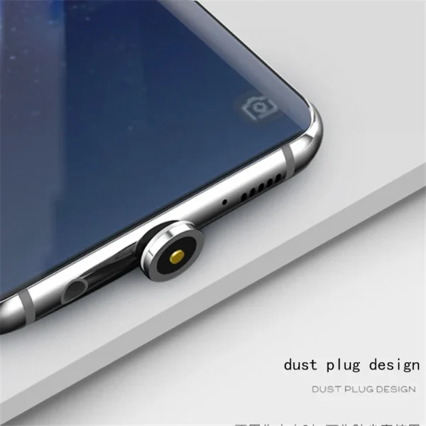 1m Magnetic charging Mobile Phone Cable USB Type C Flow Luminous Lighting Data Wire for Samsung Huawei LED Micro Kable - Image 4
