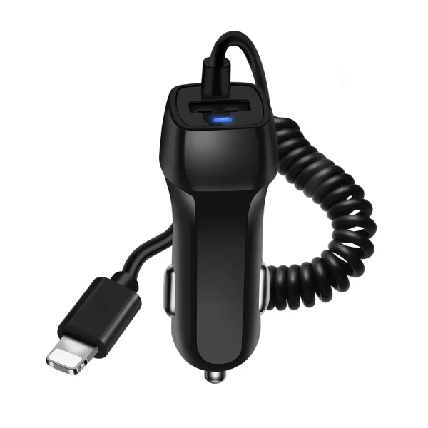 Car Charger With USB Cable Mobile Phone Charger For iphone 11 7 Samsung S10 Xiaomi Micro USB Type C Cable Fast Car Phone Charger - Image 9